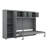 Queen Size Murphy Wall Bed With Cabinets-1101190683