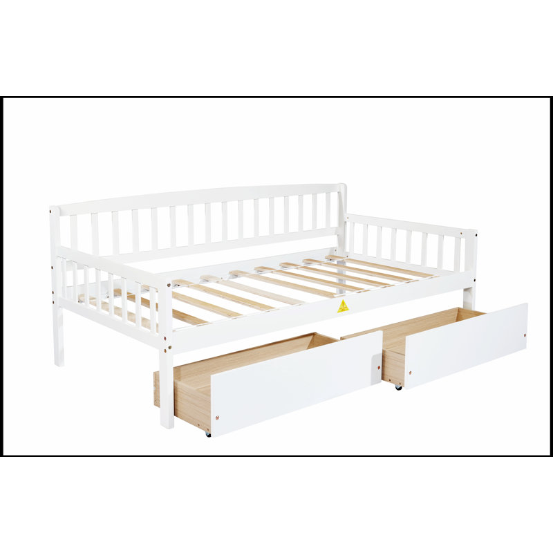 Lit blanc élégant avec une fabrication durable et un design polyvalent pour tout décor, Blanc