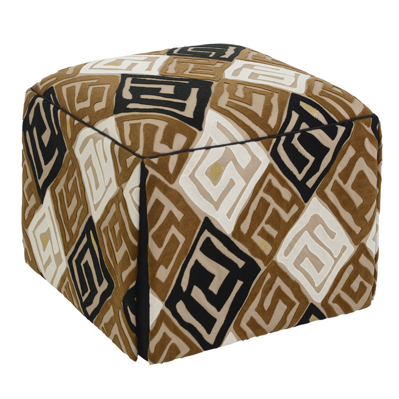 Chelsea Square Ottoman, Madagascar Natural
