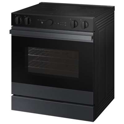 Samsung Bespoke Smart Slide-In Electric Range 6.3 cu. ft. with Air Sous Vide and Air Fry -  NSE6DG8500MTAA