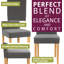 Coles 47cm H Fabric Upholstered Upholstered Back Parsons Chair-855711909
