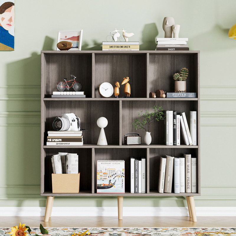 Bookcase, Platinum Gray, 42.5" H x 39.4" W x 9.4" D