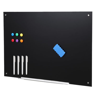 48x36 Magnetic Glass Whiteboard for Wall, Frameless White Dry Erase Board, Heavy Duty Tempered Glass, No Ghosting, Easy to Clean, for Home Office Kitchen Classroom