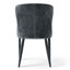 Ensemble de table de salle à manger ronde en placage de bois de 60 pouces avec 6 chaises à oreilles en chenille-913328172