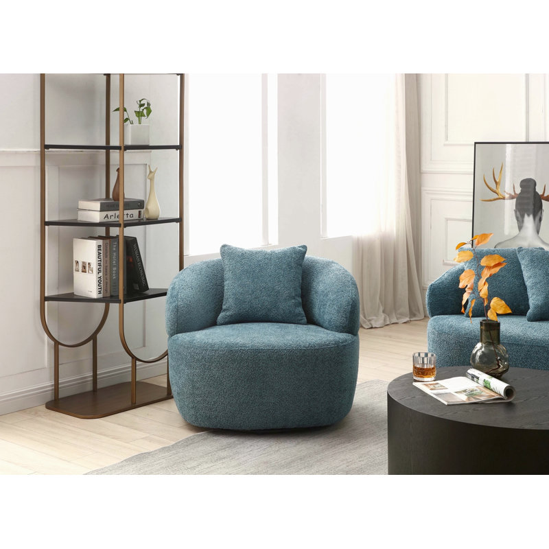 Canapé pivotant 360 ° Mid Century Modern, Bleu