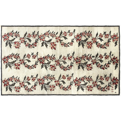 One-of-a-Kind 4'11" X 8'5" 1960s Wool Area Rug in