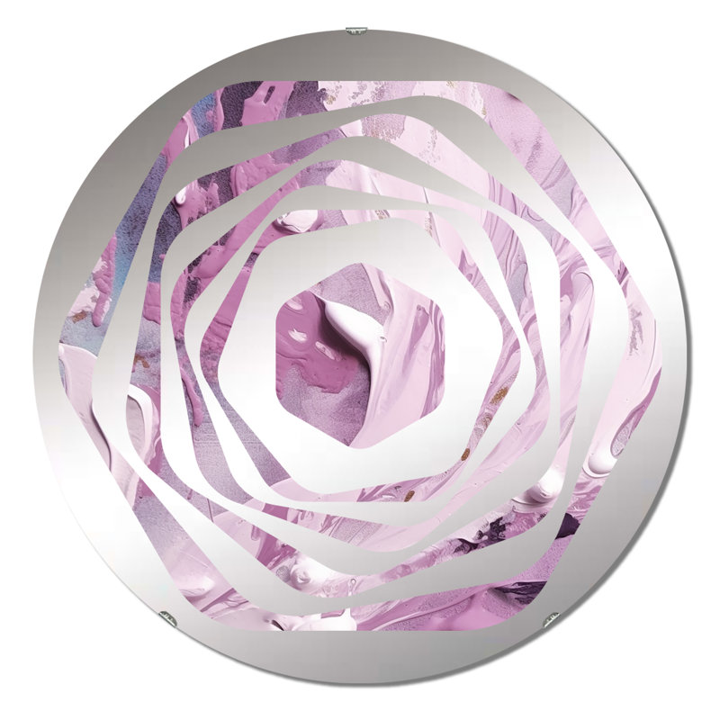 Rowle - Miroir décoratif Amorphe, 23,6 po x 23,6 po