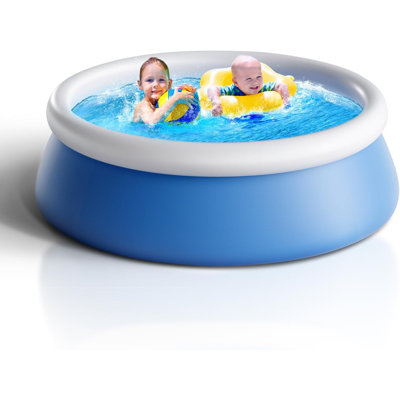 Inflatable above Ground Pool 6' x 20"" Round Inflatable Top-Ring Swimming Pool Quick Set Blow Up Pool -  Utibia, LSR4F7