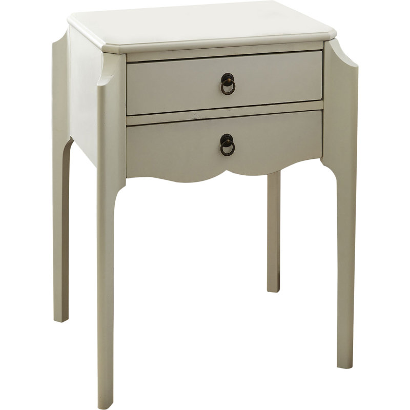 Wilshire End Table, Smooth White