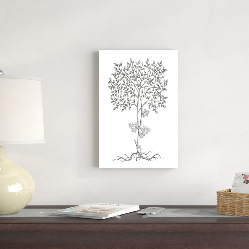 Reproduction de dessin sur toile B&W, H 18 po x l 12 po x P 1,25 po