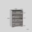 Commode 4 tiroirs, commode sans poignée, commode pour chambre à coucher 100% imperméable, armoire en bois moderne avec cadre robuste pour le salon, l'entrée, la chambre à coucher, le couloir, le bureau-132904251