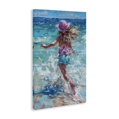 «Summer Beach Fun Girl», toile par LSR Design Studio