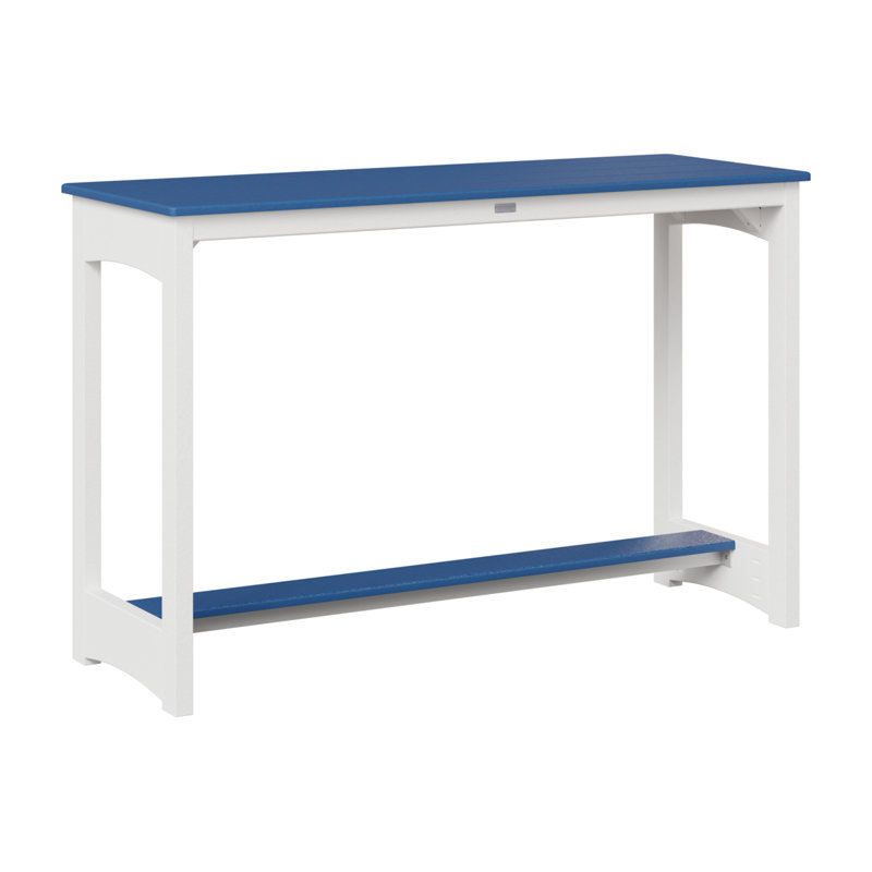 Table de bar Berlin Gardens, H 38,5 po x l 60 po x P 22 po, Bleu pacifique