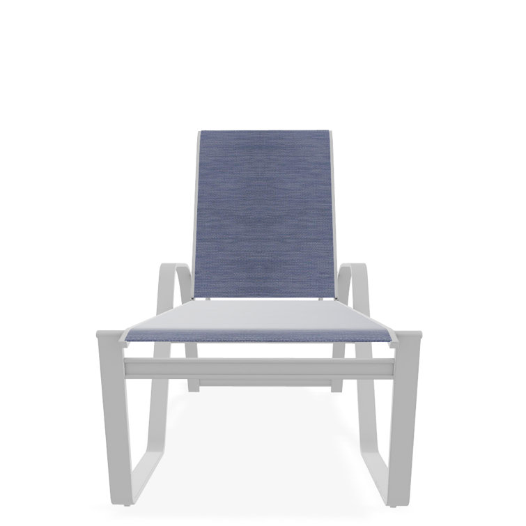 Holna Outdoor Rust-Resistant Metal Chaise Lounge