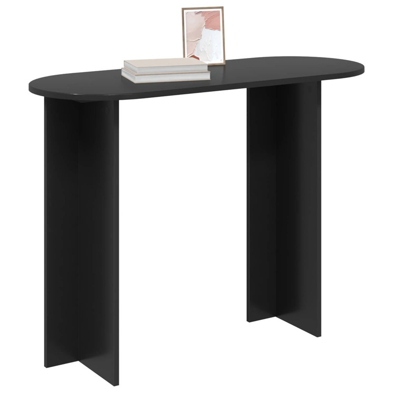 100cm Console Table, Black Oak