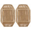 Rustic Hand-Woven Flush Mount Wall Sconce