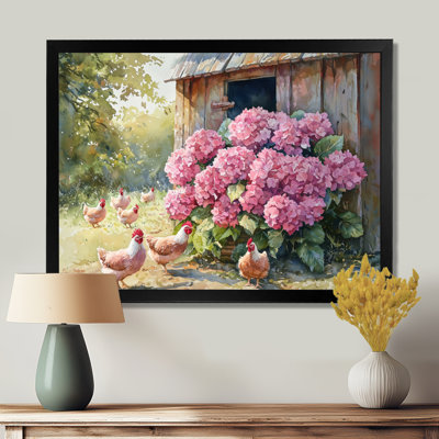 Dorislee hortensias par le poulailler I - hortensia, décoration murale