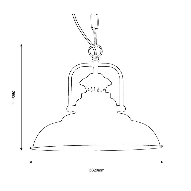 Wellington 1 - Light Dome Pendant, Concrete