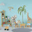 Watercolour Jungle Scene Wall Sticker Pack