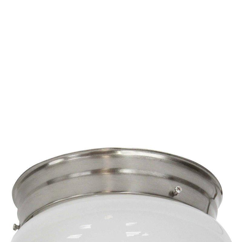 Plafonnier encastré 1 lumière Wacissa, H 5 po x l 8 po x P 8 po