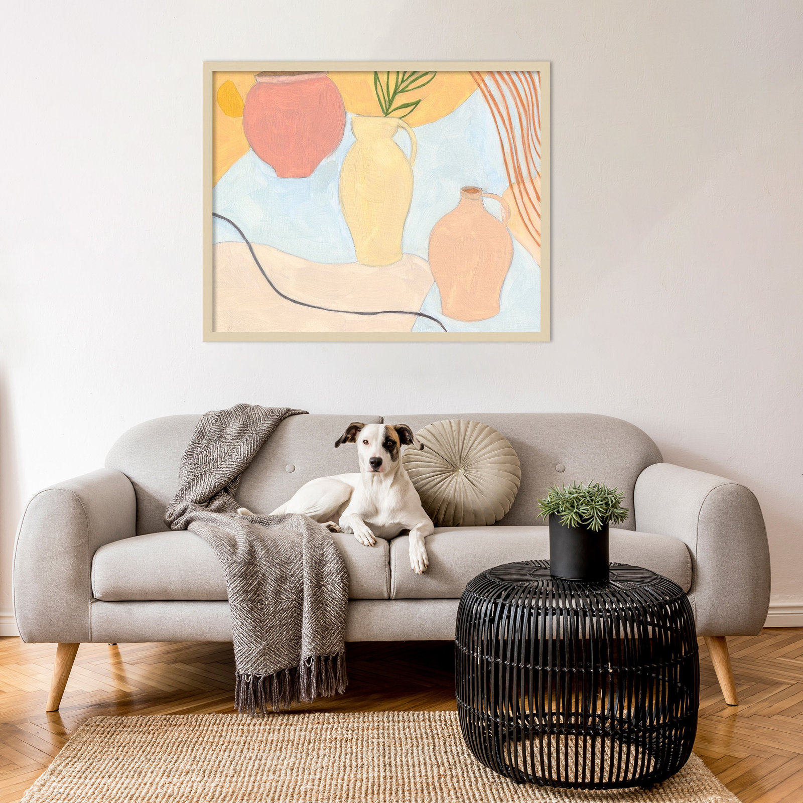 Puzzles II by Melissa Wang, Brown, 21" H x 26" W