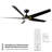 62" Lucid 5 - Blade Outdoor/Indoor Smart Standard Ceiling Fan with Remote Control and LED Light Kit Included, Works With Alexa and iOS or Android App-82984180
