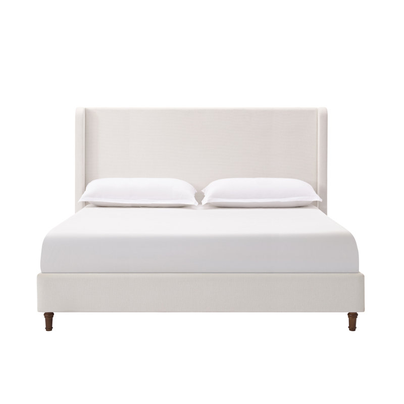 Lit tapissier Tall, Très grand, Blanc crème