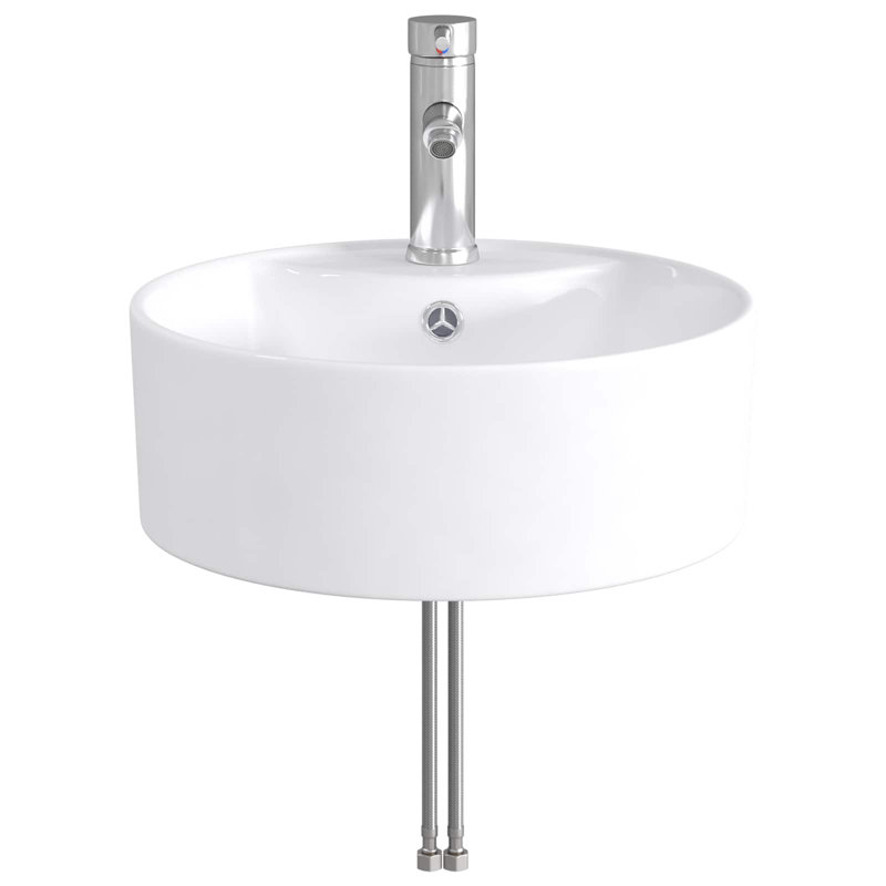 Belfry Bathroom 405mm W Metal Sink, Chrome