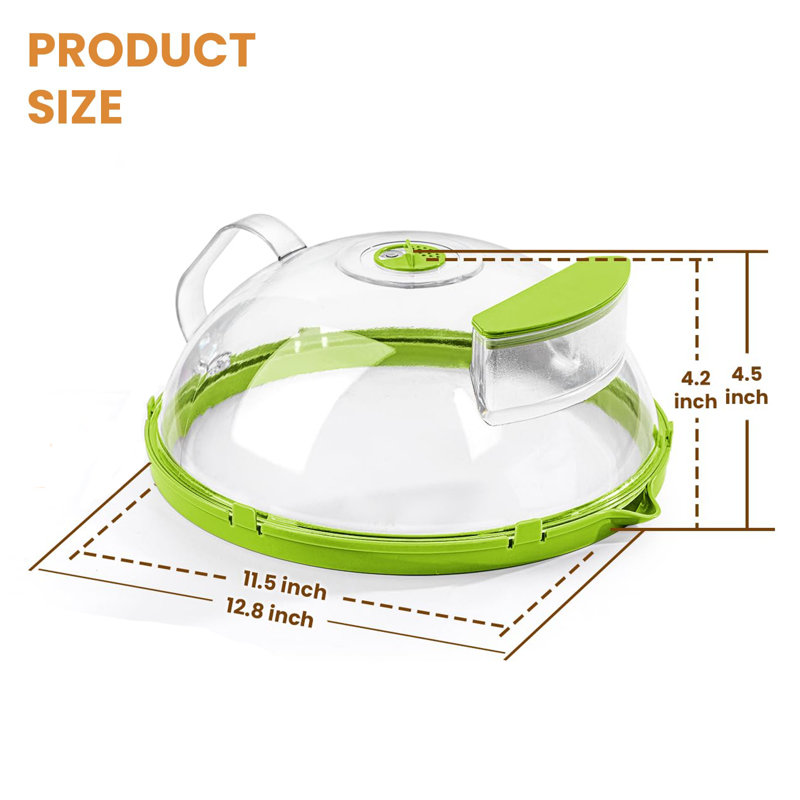 Microwave Splatter Cover with Handle and Vent Holes