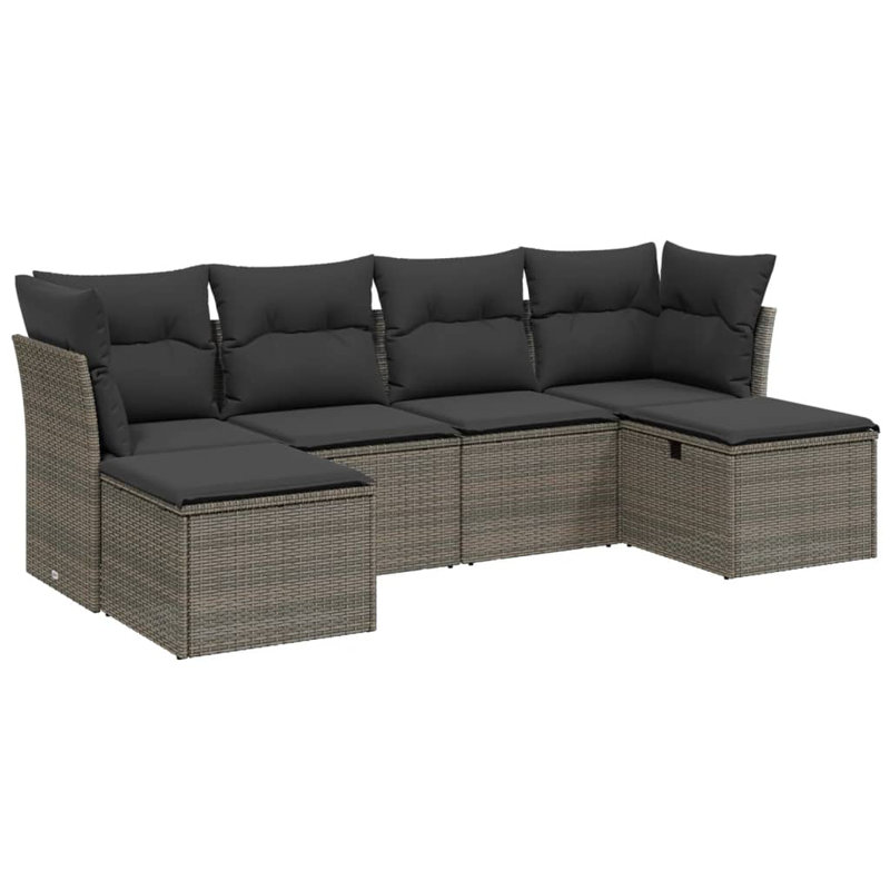 Ensemble de canapé de jardin Vidaxl, Gris