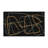Marba Abstract Machine Made Hand Loomed Chnille/Polyester Area Rug in Black/Gold/Green-1143051139