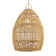 Annasha Pendant Light – 15" Natural Rattan Plug-In or Hardwired Light Fixture for Kitchen, Dining Room, or Bedroom in Boho and Coastal Styles