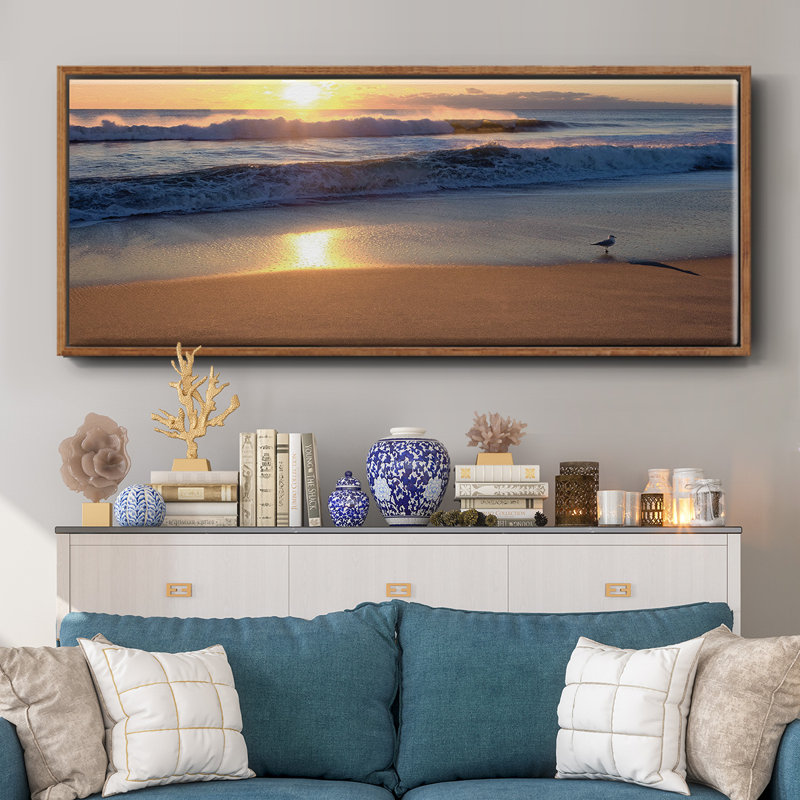 Sunset- Framed Canvas, 20" H x 50" W