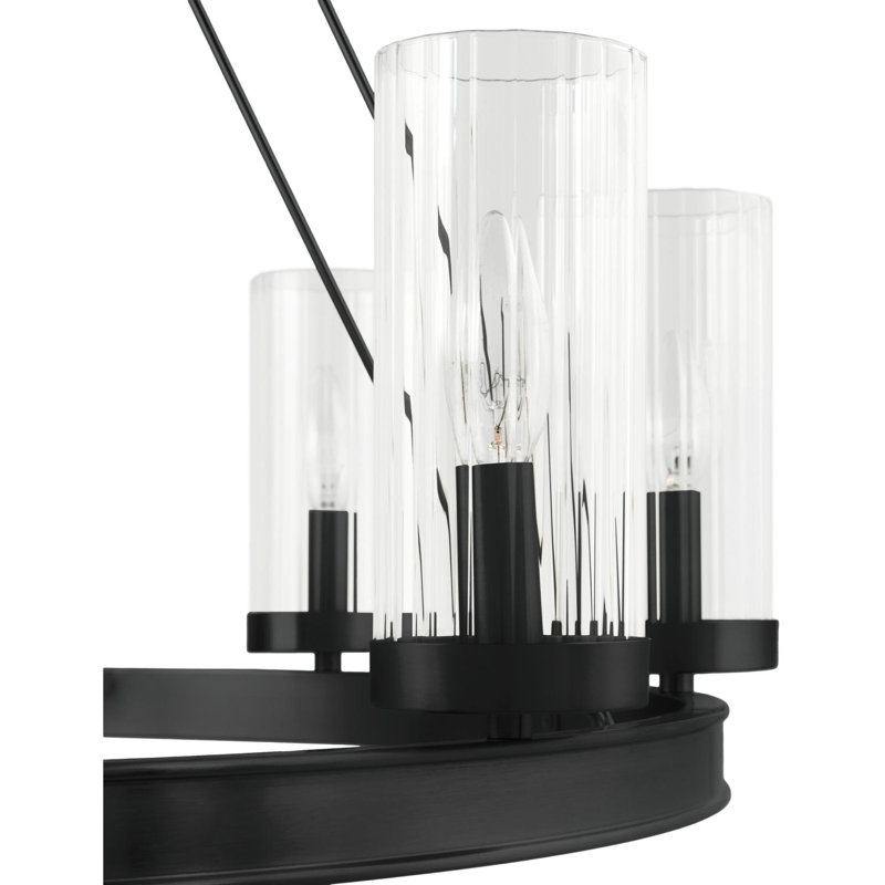 Patterson Chandelier, Matte Black