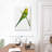 Brampt Perched Budgerigar-108472889