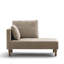 Chaise longue moderne de 127 cm (50 po) de long, recouverte de chenille, avec coussin et pieds en bois massif-2056878210