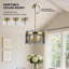 Lustre tambour 4 lumières avec verre texturé-132350443-132127055