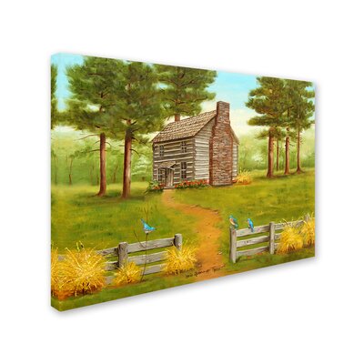 Old Hickory Tavern In The Spring' Print on Wrapped Canvas -  Trademark Fine Art, ALI15644-C1824GG