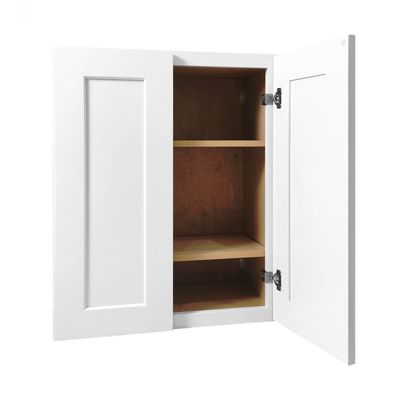 Armoire murale à double porte Shaker, H 42 cm x l 36 cm x P 12 cm