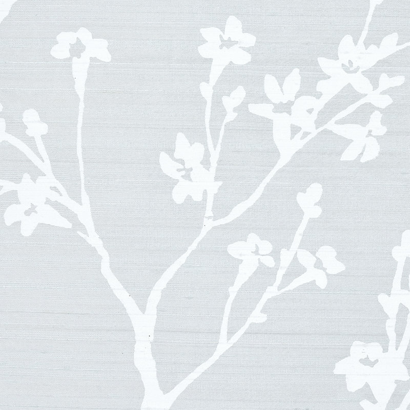 Twiggy Silk Fabric, Ice