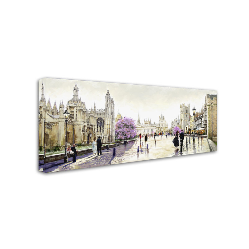 Armand 'Cambridge Spires' Print on Canvas, 10" H x 24" W x 2" D