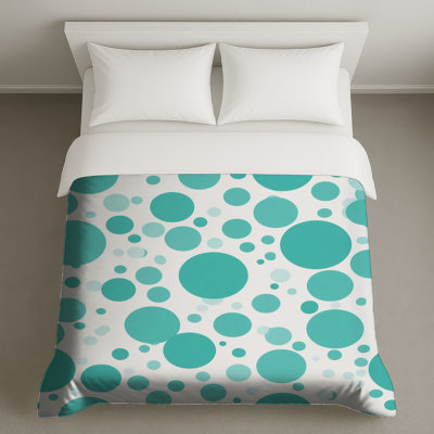Housse de couette contemporaine à pois