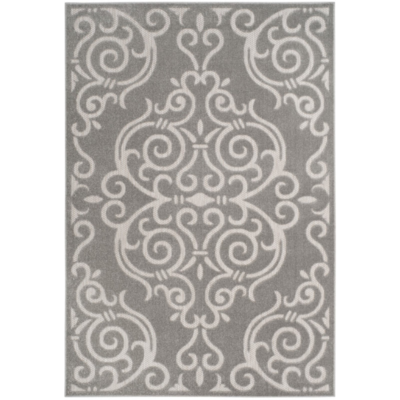 Prussia Performance Geometric Rug, Rectangle 6'7" x 9'6"