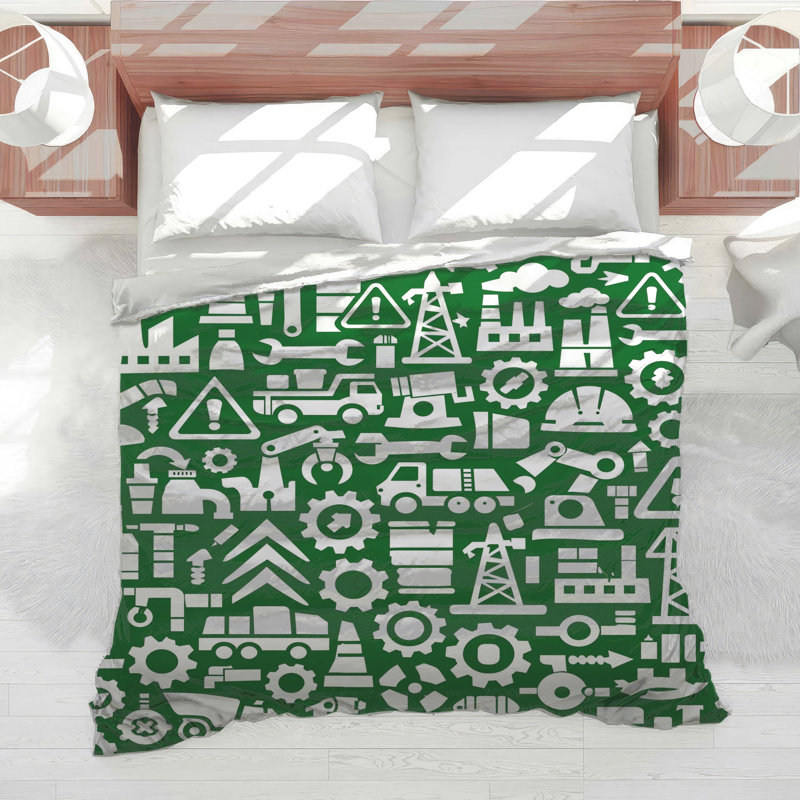 Industrial Tools Pattern Comforter, Twin