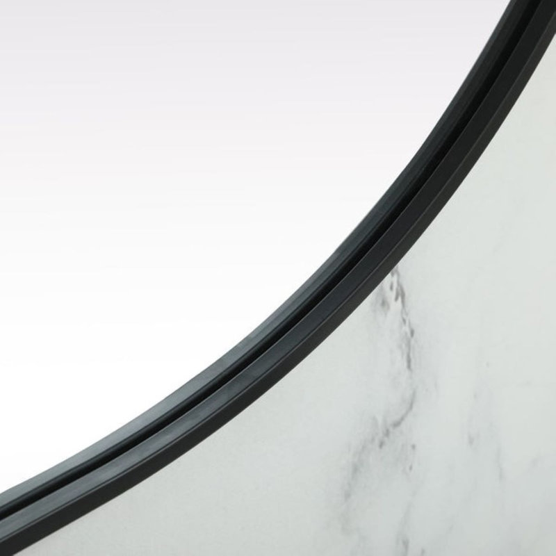 Miroir mural Elington, Noir, 60 po x 30 po 