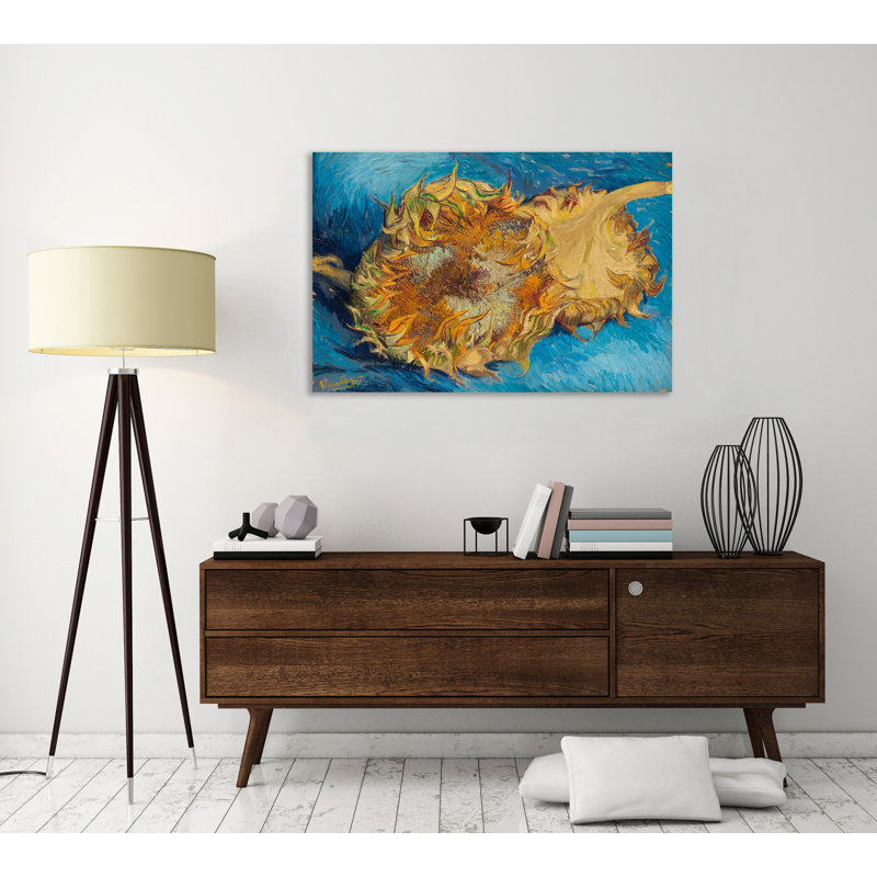 Tournesols par Vincent Van Gogh - reproduction d'art sur toile tendue, H 20 po x l 30 po x P 1,5 po