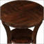 Table de bout ronde en bois 16 po, table d'appoint avec tablette ouverte, petit canapé et table d'appoint pour les petits espaces
