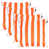 Orange/White Striped