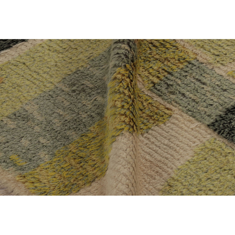 Scandinavian One-of-a-Kind 4'4x6'6 Hand Knotted Area Rug