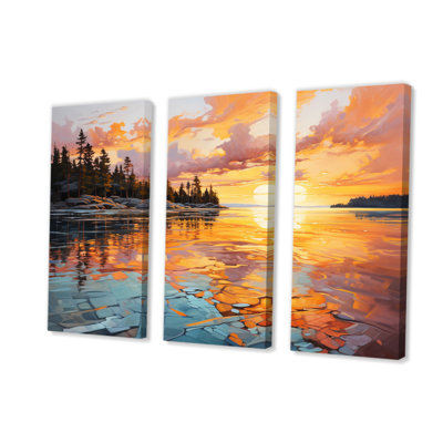 Canada Morning Reflections II - Paysages, ensemble de reproductions d'art mural